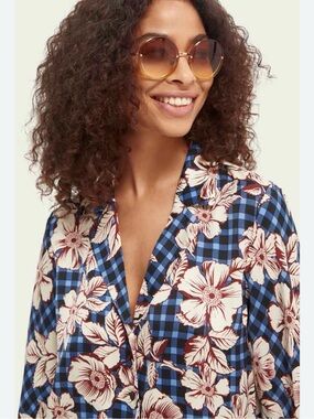 Scotch & Soda HAWAIIAN COLLAR FLORAL SHIRT